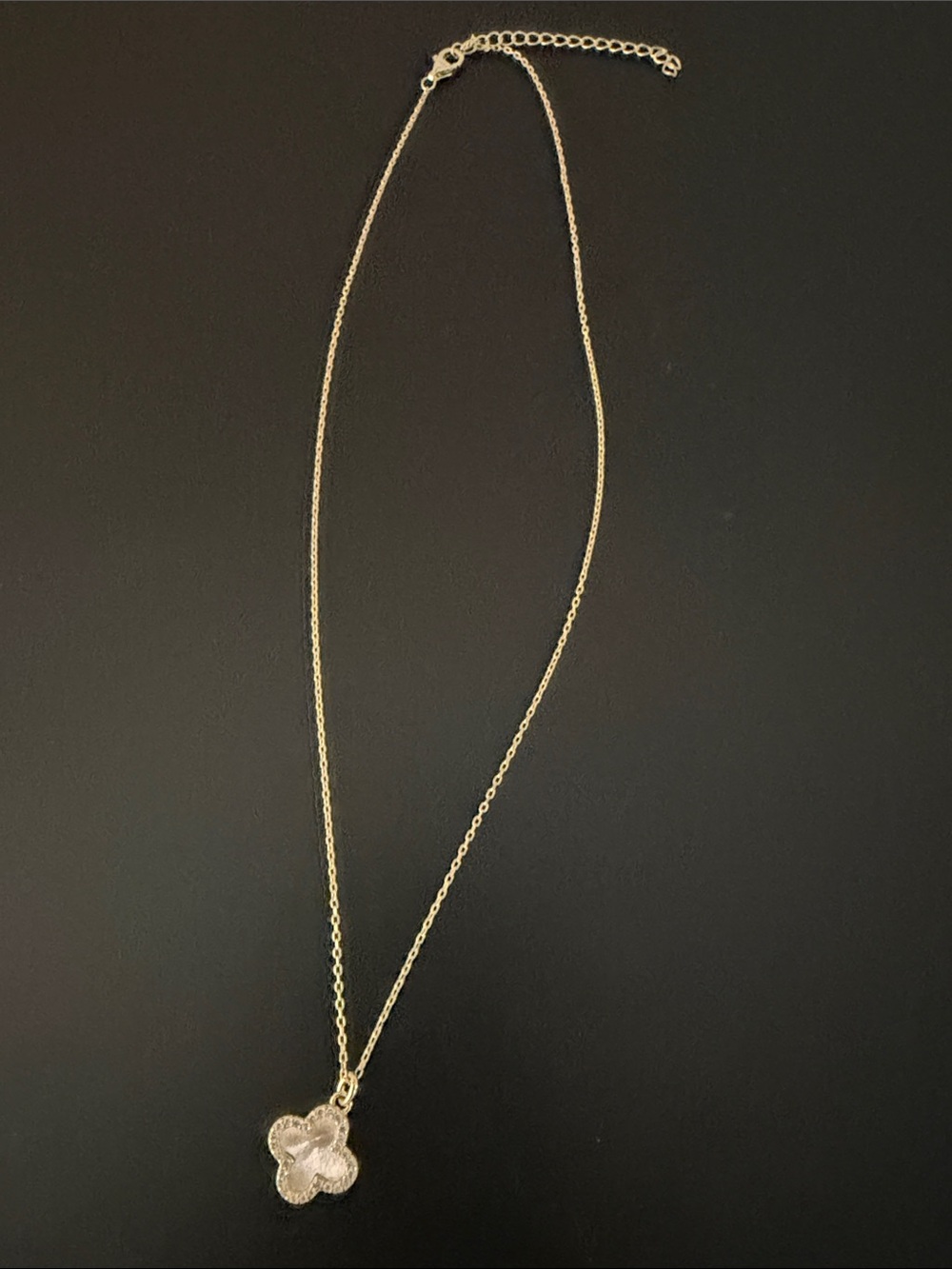 Gold Four-Leaf Clover Pendant Necklace - Unbranded